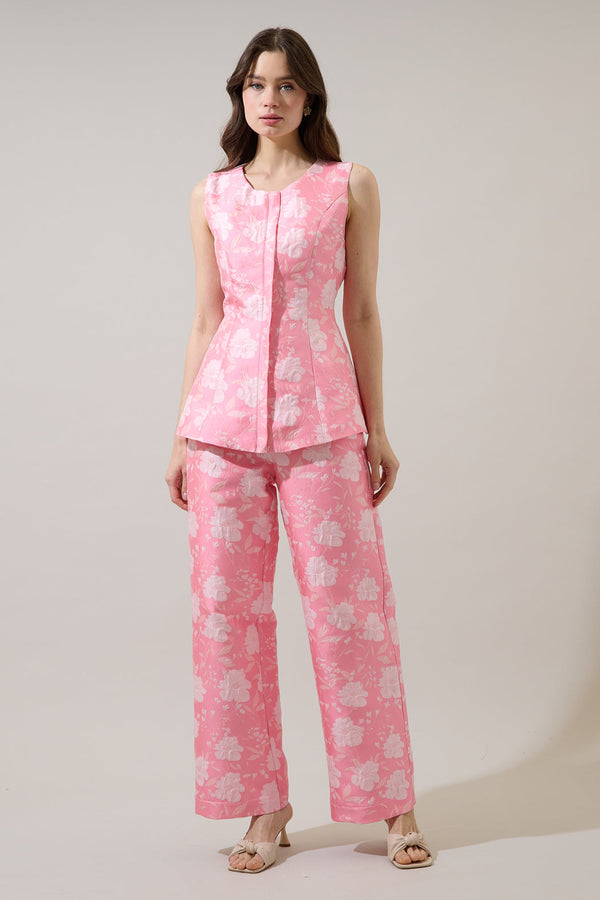 Sugarlips Nicole Jacquard Bern Wide Leg Pants