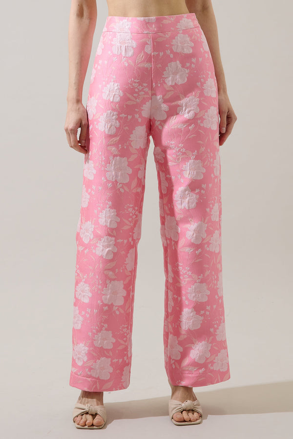 sugarlips Nicole Jacquard Bern Wide Leg Pants
