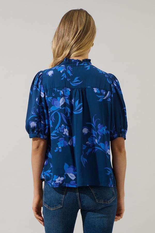 Sugarlips Niva Floral Elysia Pleated Blouse