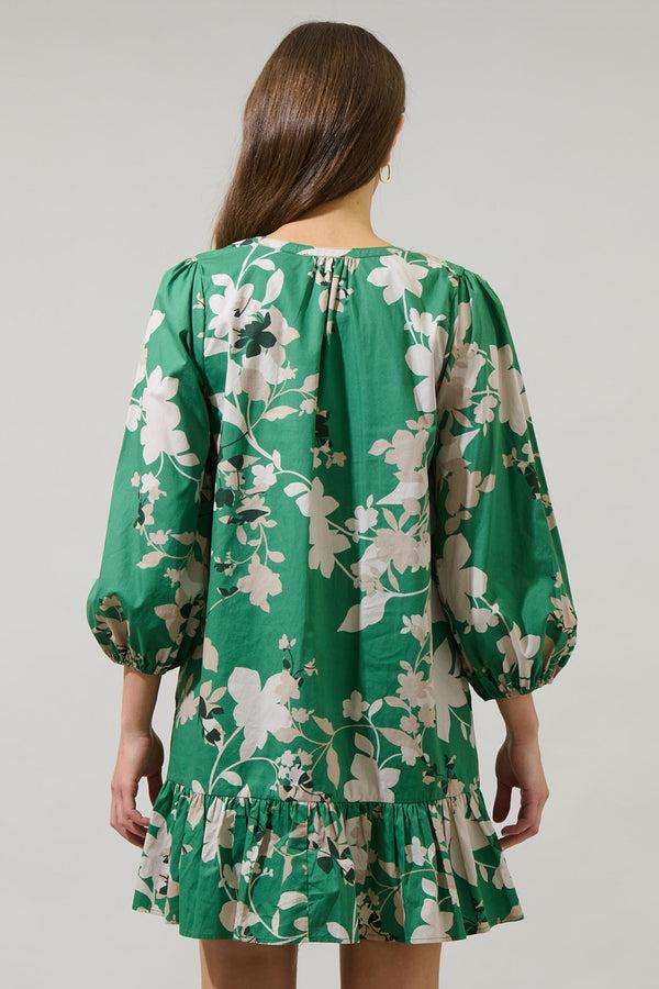 Sugarlips Nora Floral Whine Shift Mini Dress