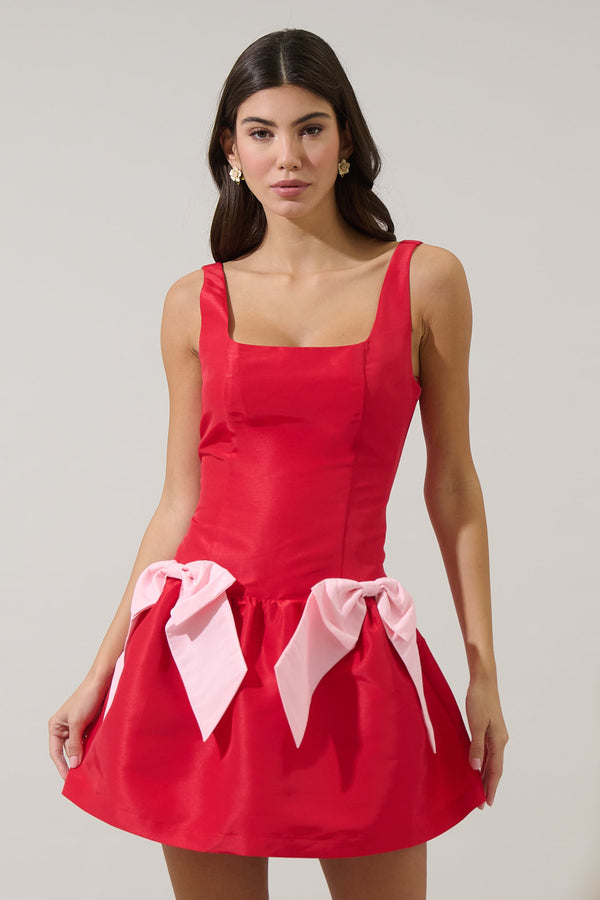 Sugarlips Noretta Bow Sleeveless Mini Dress