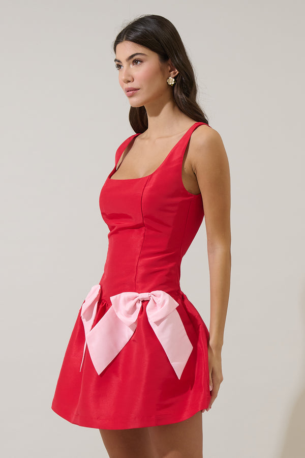 Sugarlips Noretta Bow Sleeveless Mini Dress