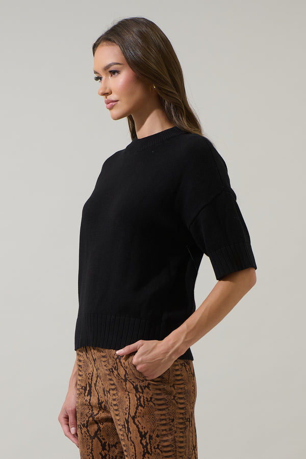 Sugarlips Novah Drop Shoulder Sweater Top