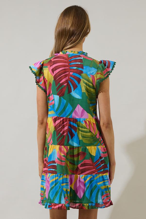 Sugarlips Novi Tropical Yodi Shift Mini Dress