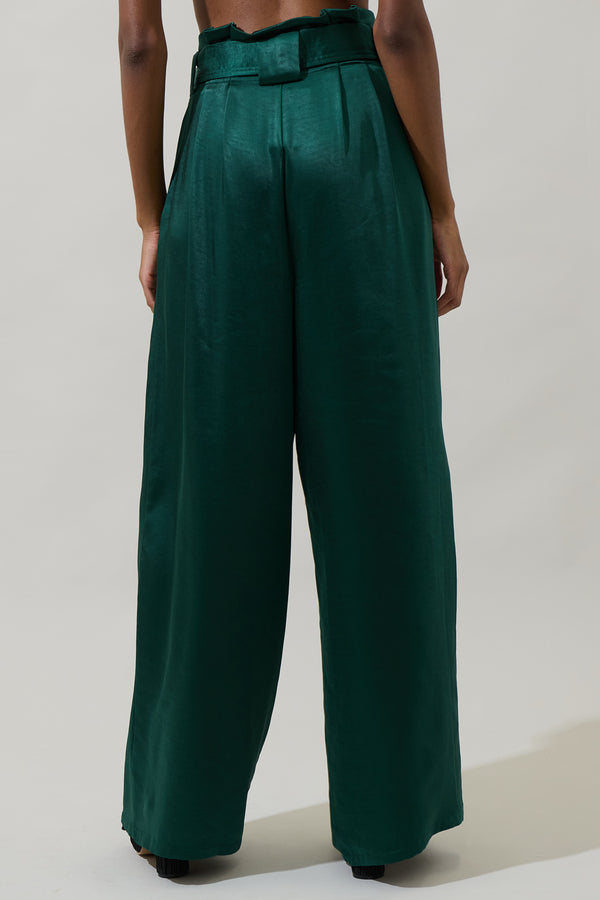 Sugarlips Nyssa Cole Wide Leg Belted Pants