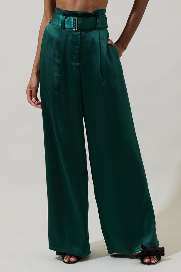 sugarlips Nyssa Cole Wide Leg Belted Pants