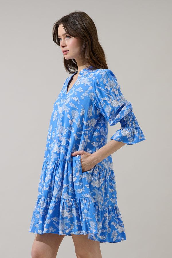 Sugarlips Odella Floral Anamy Shift Mini Dress