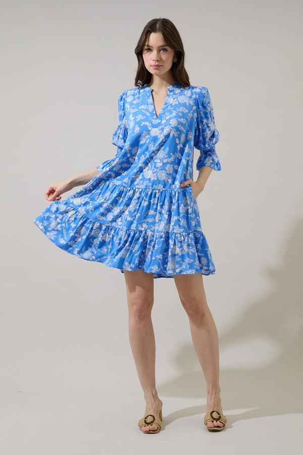 Sugarlips Odella Floral Anamy Shift Mini Dress