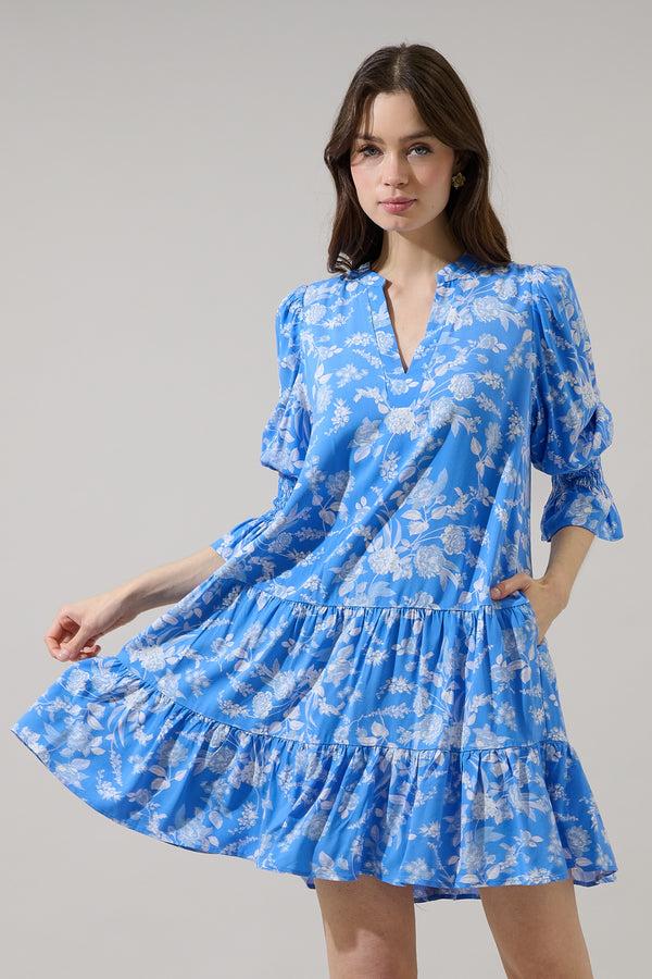 sugarlips Odella Floral Anamy Shift Mini Dress