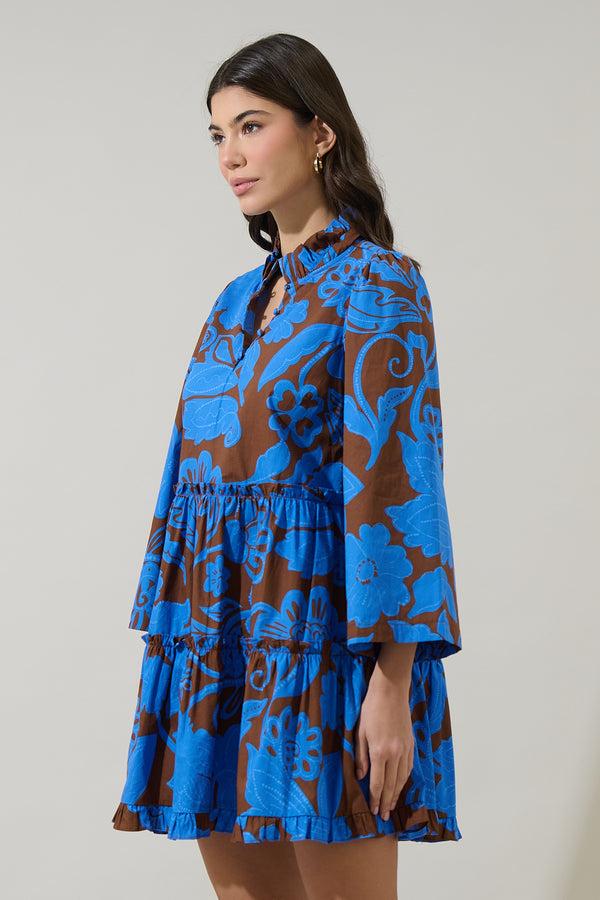 Sugarlips Ofelia Floral Tiered Mini Dress