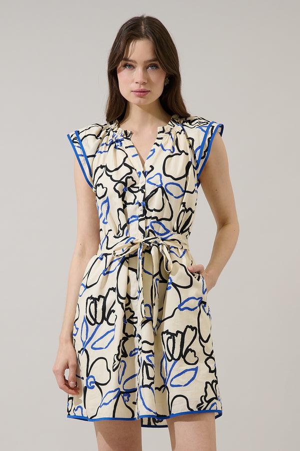 Sugarlips Olera Ruffle Mini Dress Tercy Floral
