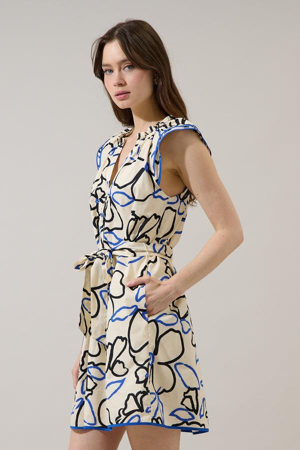 Sugarlips Olera Ruffle Mini Dress Tercy Floral