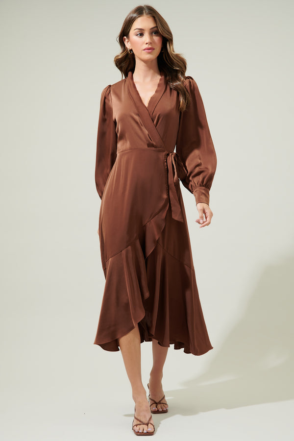 Sugarlips Ophelia Wrap Midi Dress