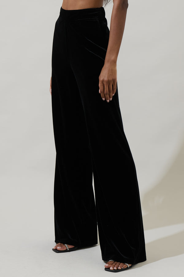 Sugarlips Oriana Lulu Velvet Wide Pants