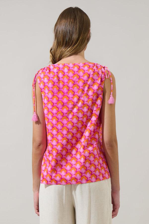 Sugarlips Paden Abstract Sallis Sleeveless Top