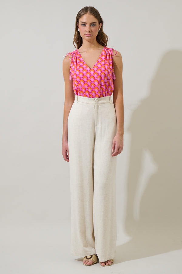 Sugarlips Paden Abstract Sallis Sleeveless Top