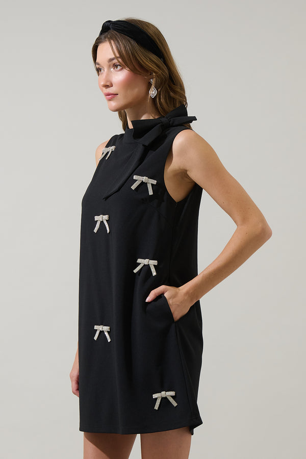 Sugarlips Pamelda Bow Shift Mini Dress