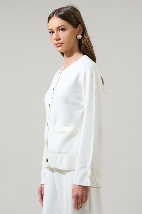 Sugarlips Pamelia Wide Sleeve Button Up Cardigan