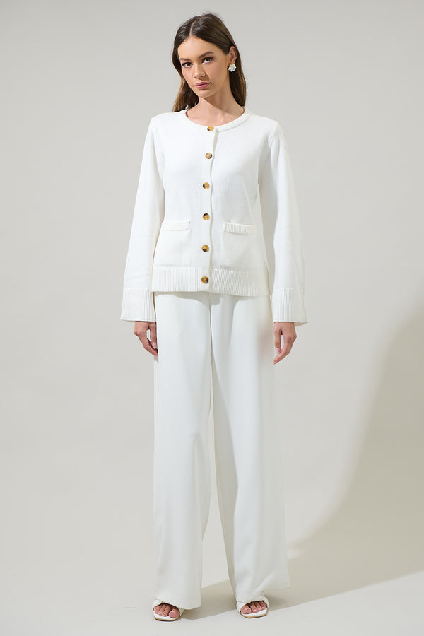 Sugarlips Pamelia Wide Sleeve Button Up Cardigan
