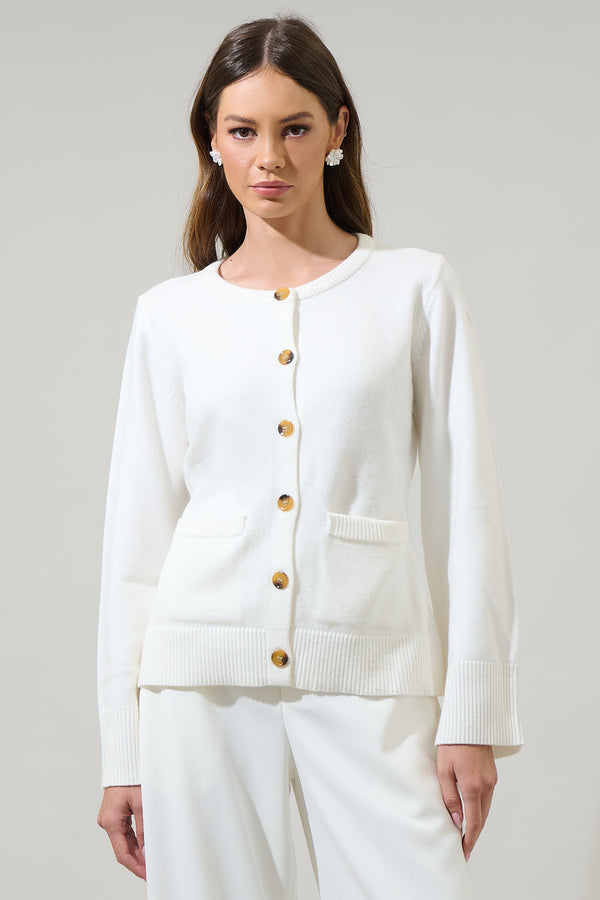 sugarlips Pamelia Wide Sleeve Button Up Cardigan