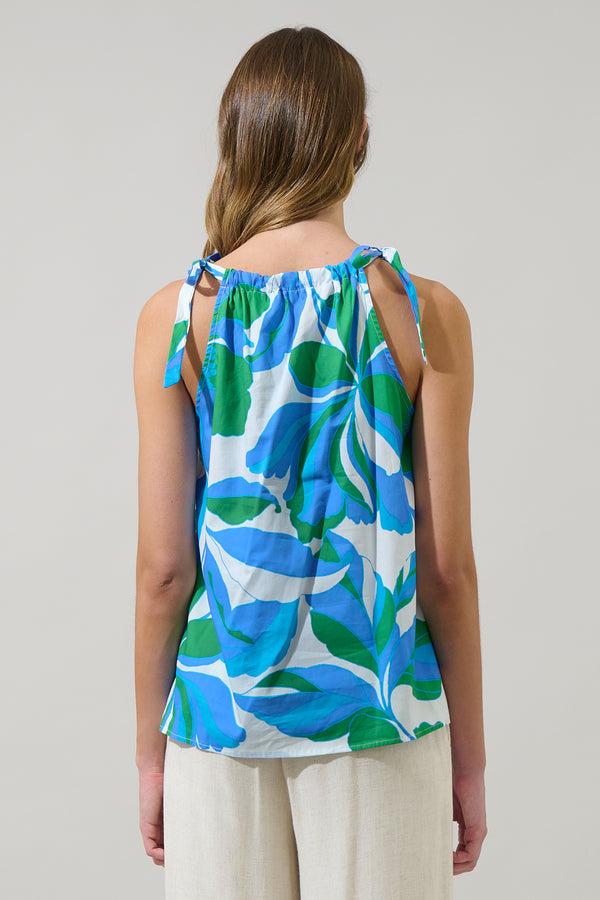 Sugarlips Pansie Floral Marra Sleeveless Top