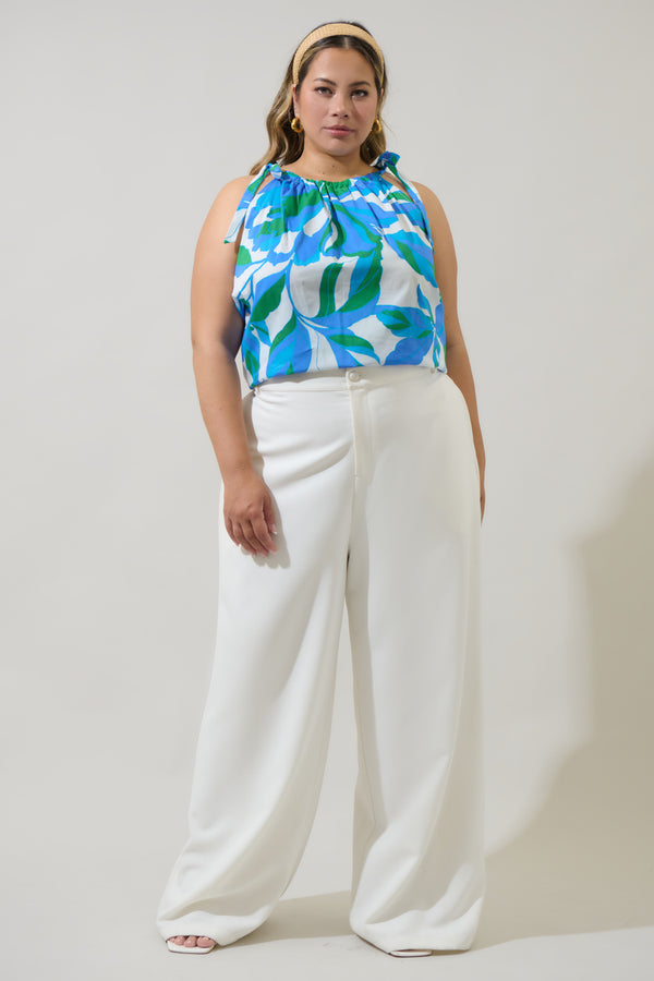 Sugarlips Pansie Floral Marra Sleeveless Top Curve