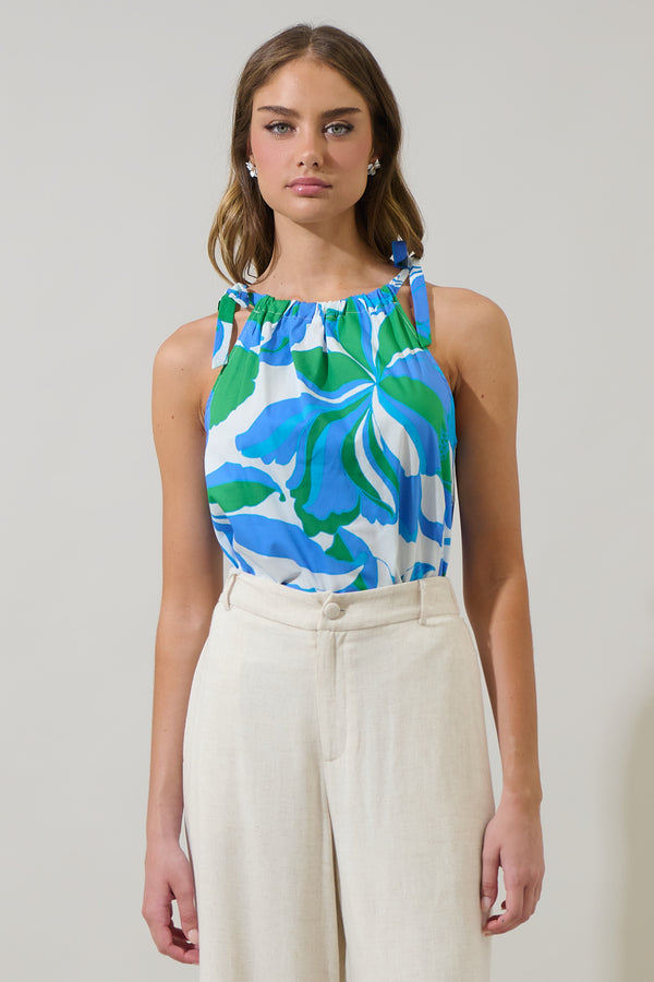 sugarlips Pansie Floral Marra Sleeveless Top