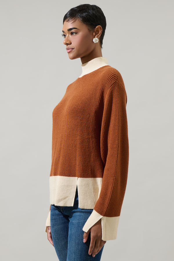 Sugarlips Paula Colorblock Wide Sleeve Sweater