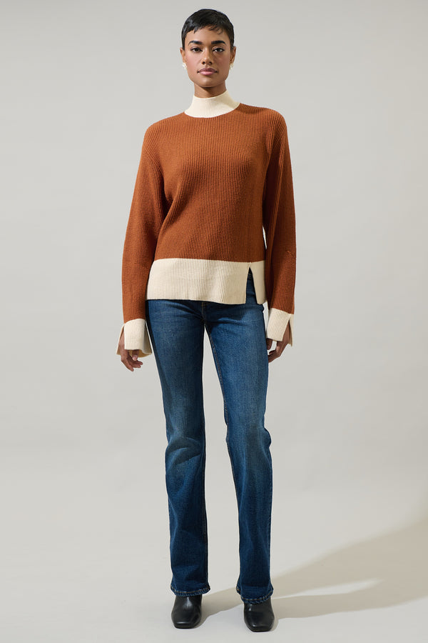 Sugarlips Paula Colorblock Wide Sleeve Sweater