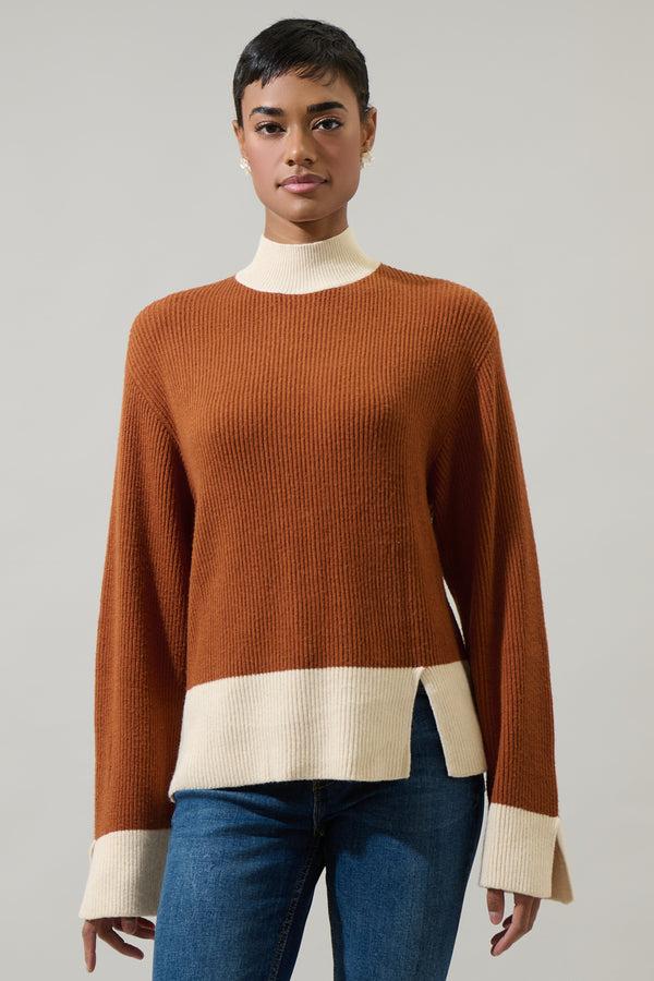 sugarlips Paula Colorblock Wide Sleeve Sweater
