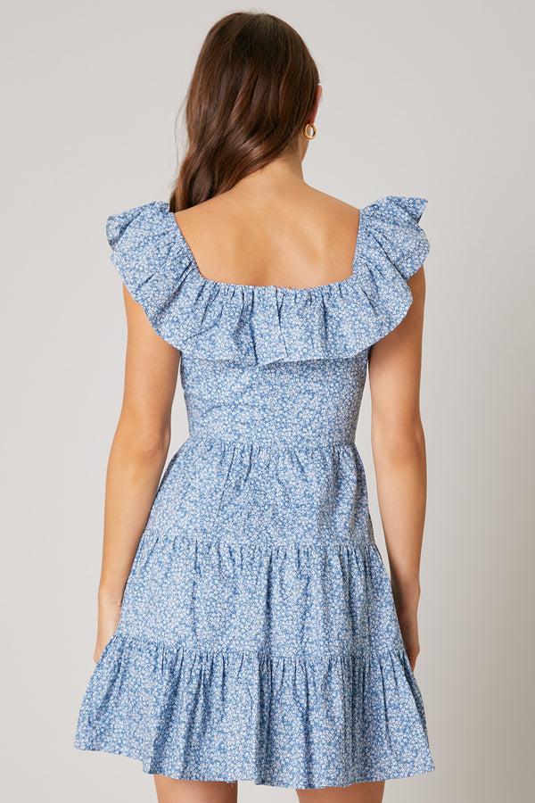Sugarlips Payton Sweetheart Ruffle Mini Dress