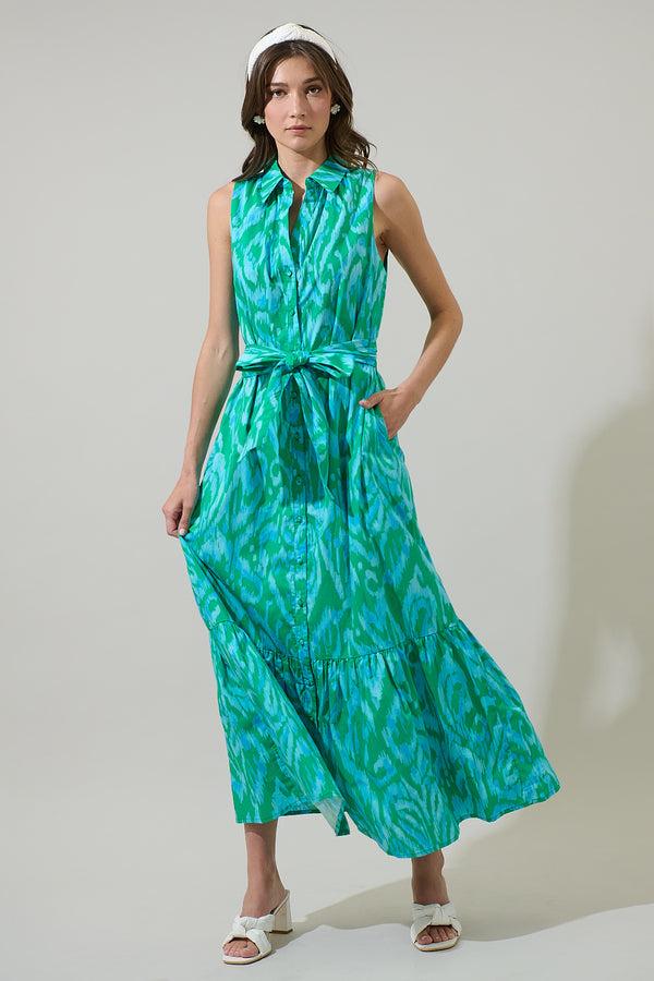 Sugarlips Penola Cileah Collared Maxi Dress