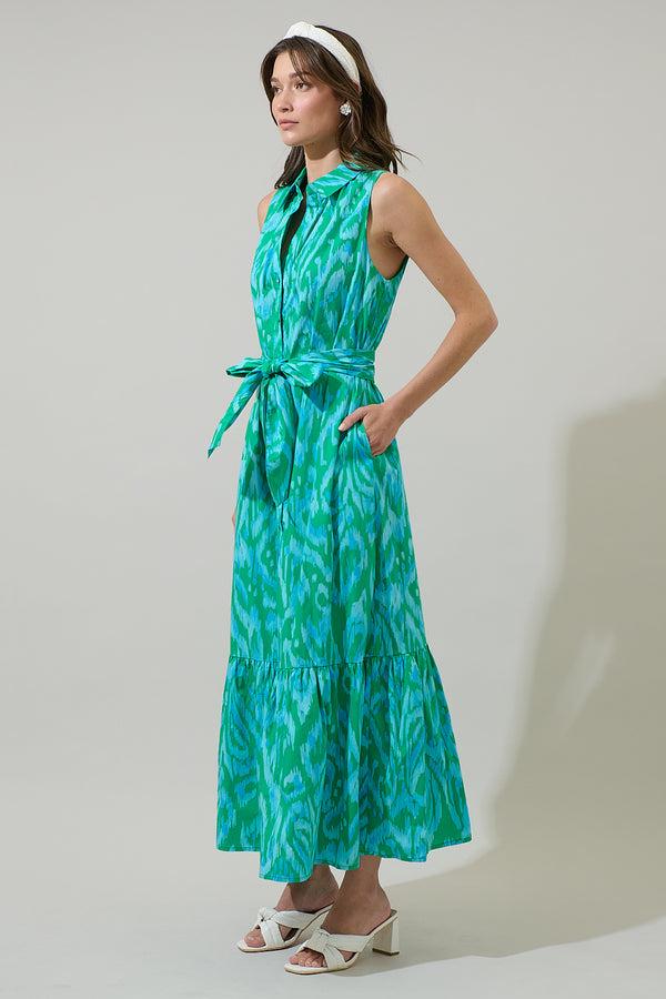Sugarlips Penola Cileah Collared Maxi Dress