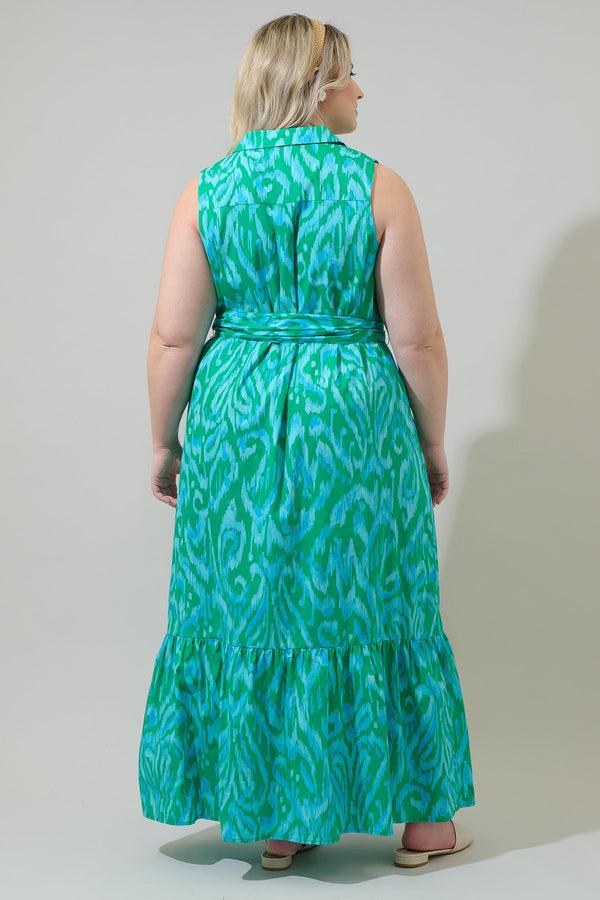 Sugarlips Penola Cileah Collared Maxi Dress Curve