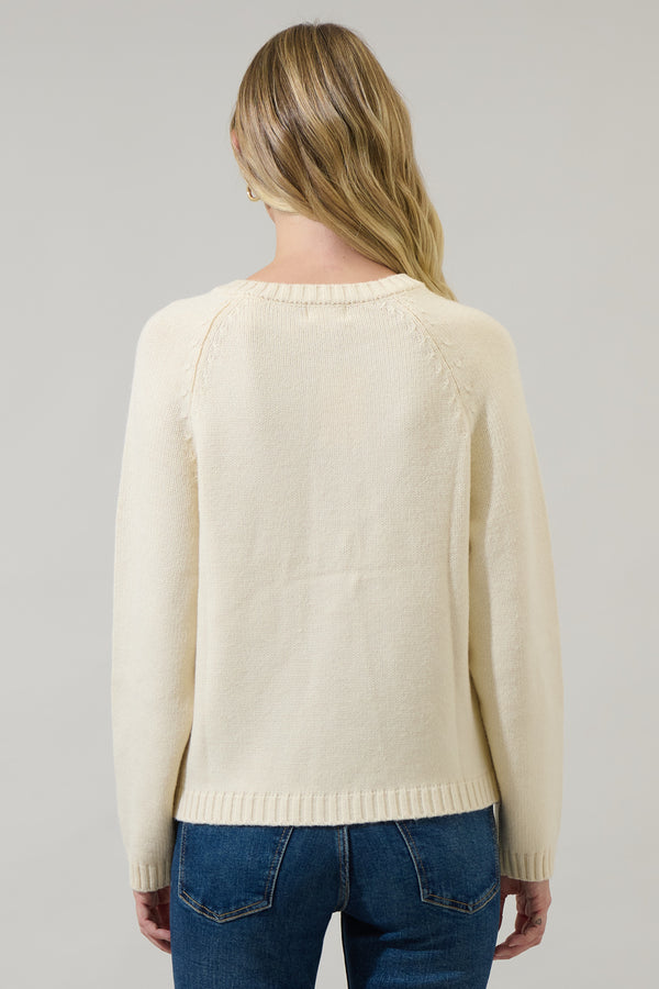Sugarlips Peralta Floral Cropped Cardigan