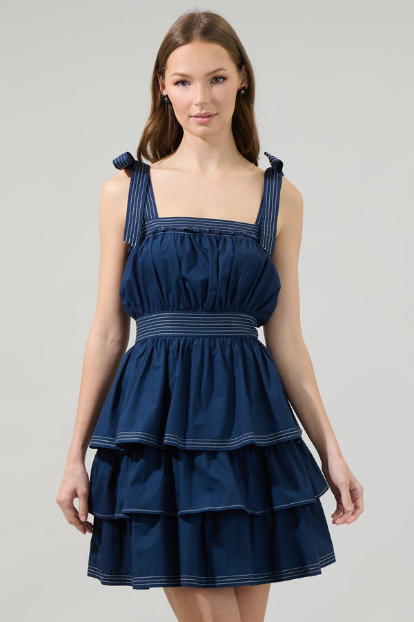 sugarlips Perley Pam Tiered Mini Dress
