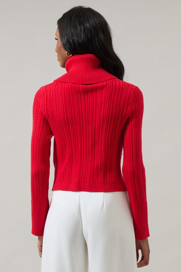Sugarlips Perrie Turtle Neck Cropped Sweater