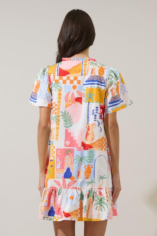 Sugarlips Petrolia Town Celeste Mini Dress