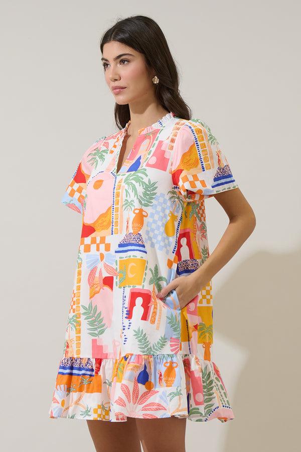 Sugarlips Petrolia Town Celeste Mini Dress