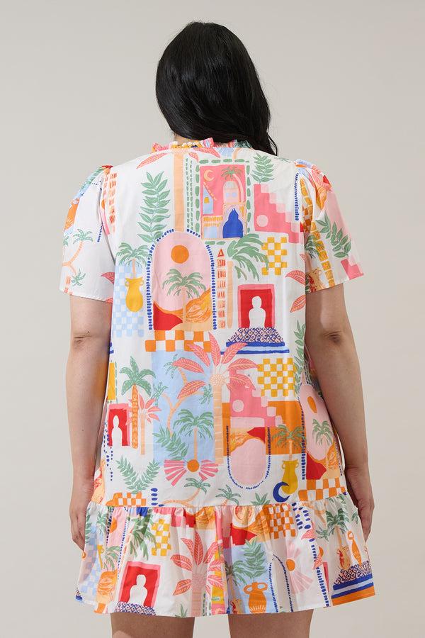 Sugarlips Petrolia Town Celeste Mini Dress Curve