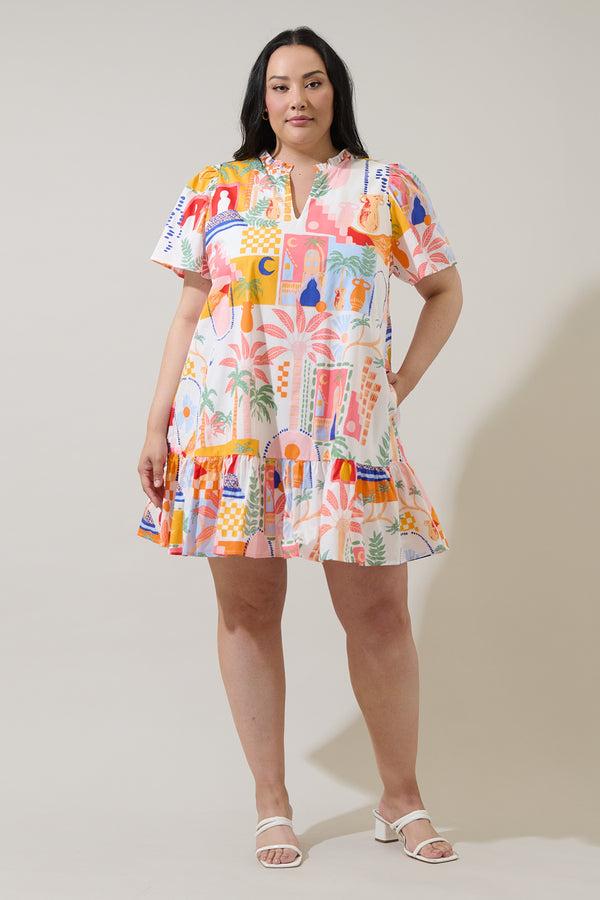 Sugarlips Petrolia Town Celeste Mini Dress Curve