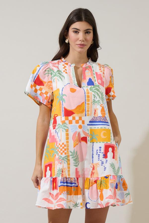 sugarlips Petrolia Town Celeste Mini Dress