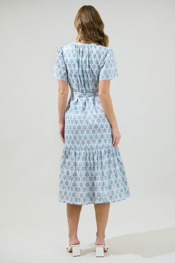 Sugarlips Pilar Cora Button Up Midi Dress