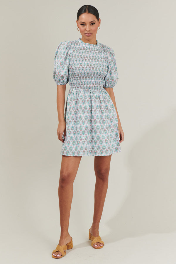 Sugarlips Pilar Gale Smocked Mini Dress