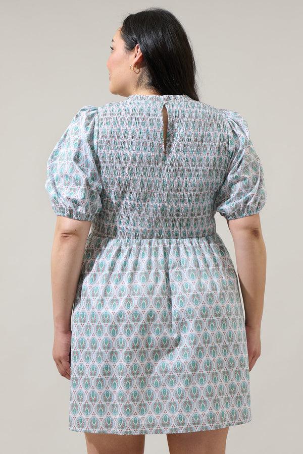 Sugarlips Pilar Gale Smocked Mini Dress Curve