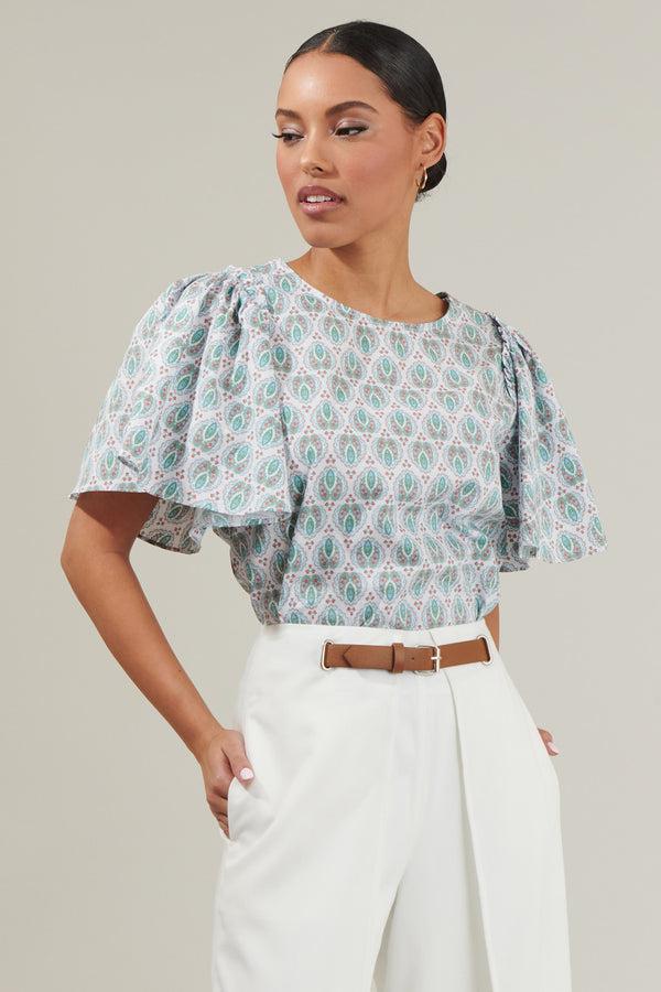 Sugarlips Pilar Tune Puff Sleeve Top