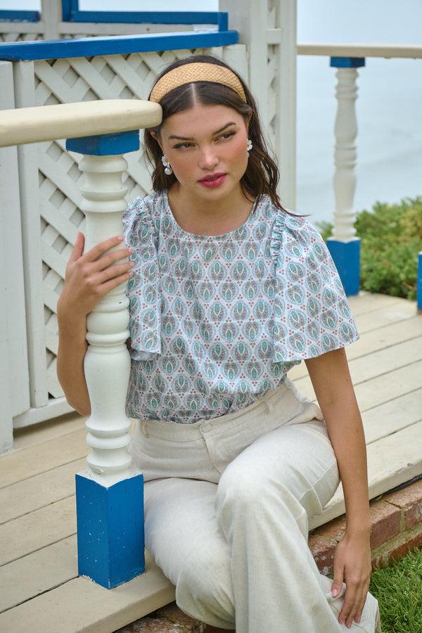 sugarlips Pilar Tune Puff Sleeve Top