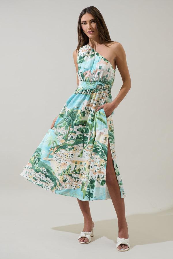 Sugarlips Piti Town Islay Smocked Midi Dress