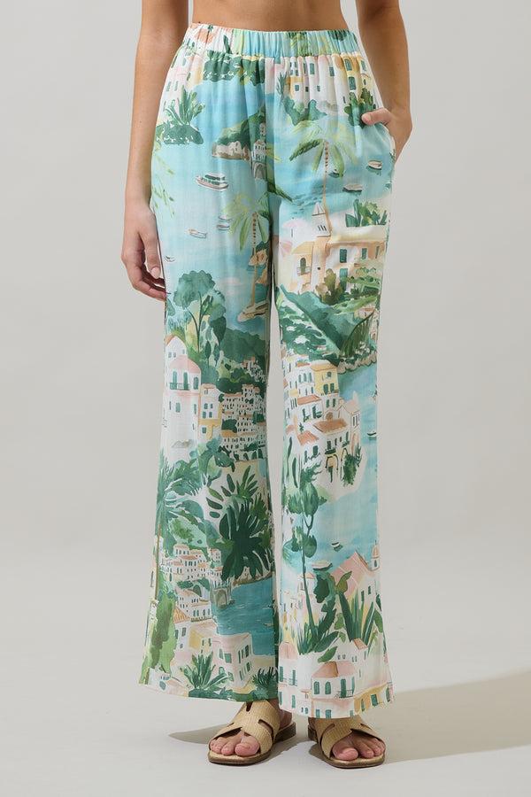 Sugarlips Piti Town Snipy Wide Leg Pants