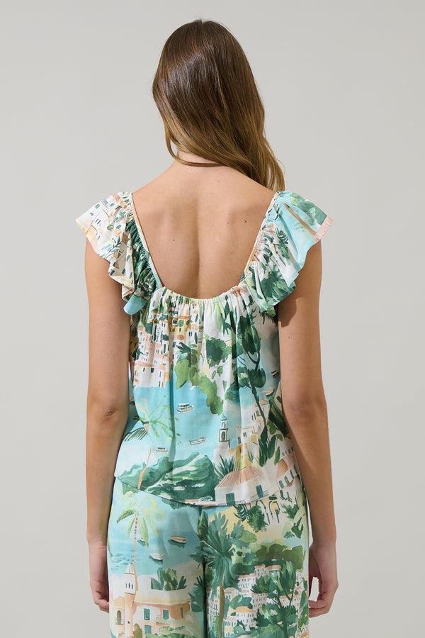 Sugarlips Piti Town Tazzy Ruffle Top